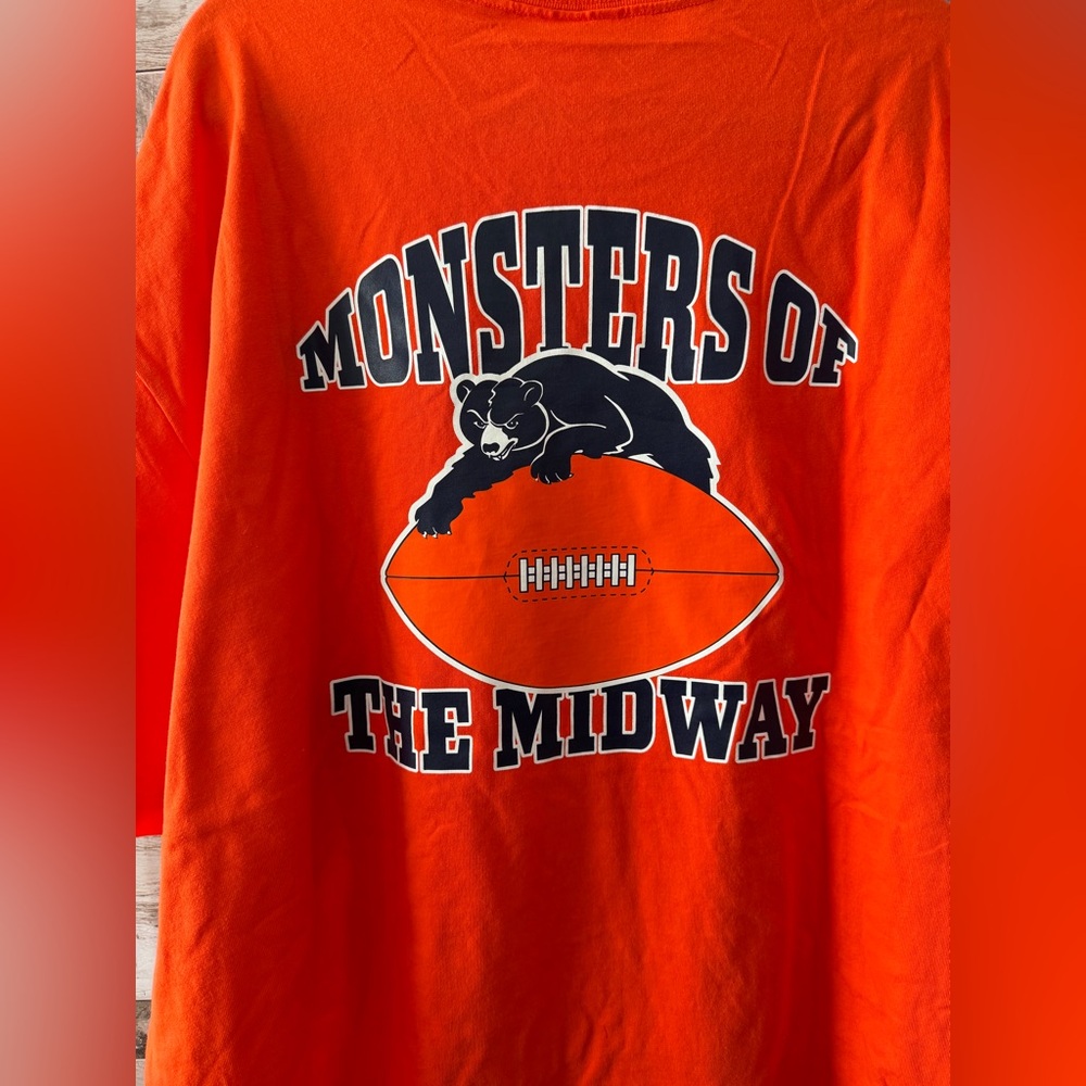 NWT Mitchell & Ness NFL Chicago Bears Orange Shirt 3X - Picture 14 of 14